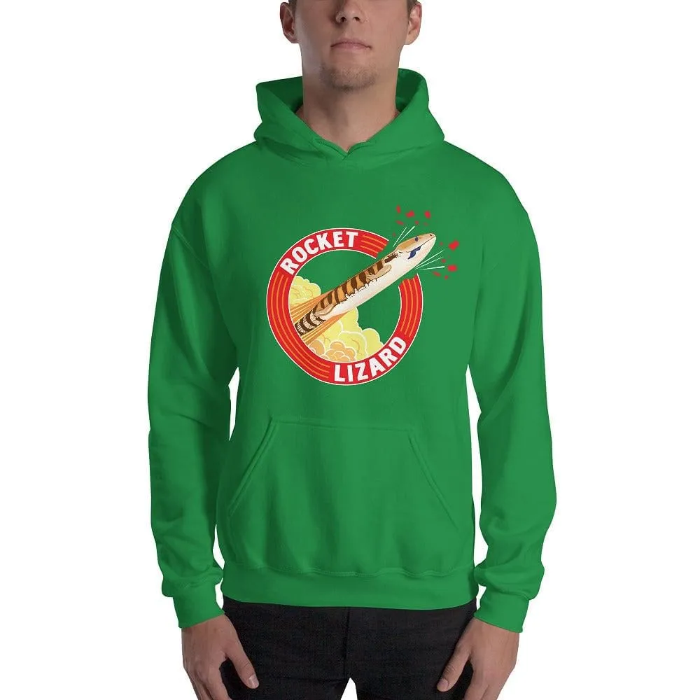 Rocket Lizard Hoodie, Blue Tongue Skink Pullover, Reptile Gift