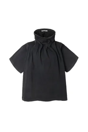 Sculpture Neck Top / Black