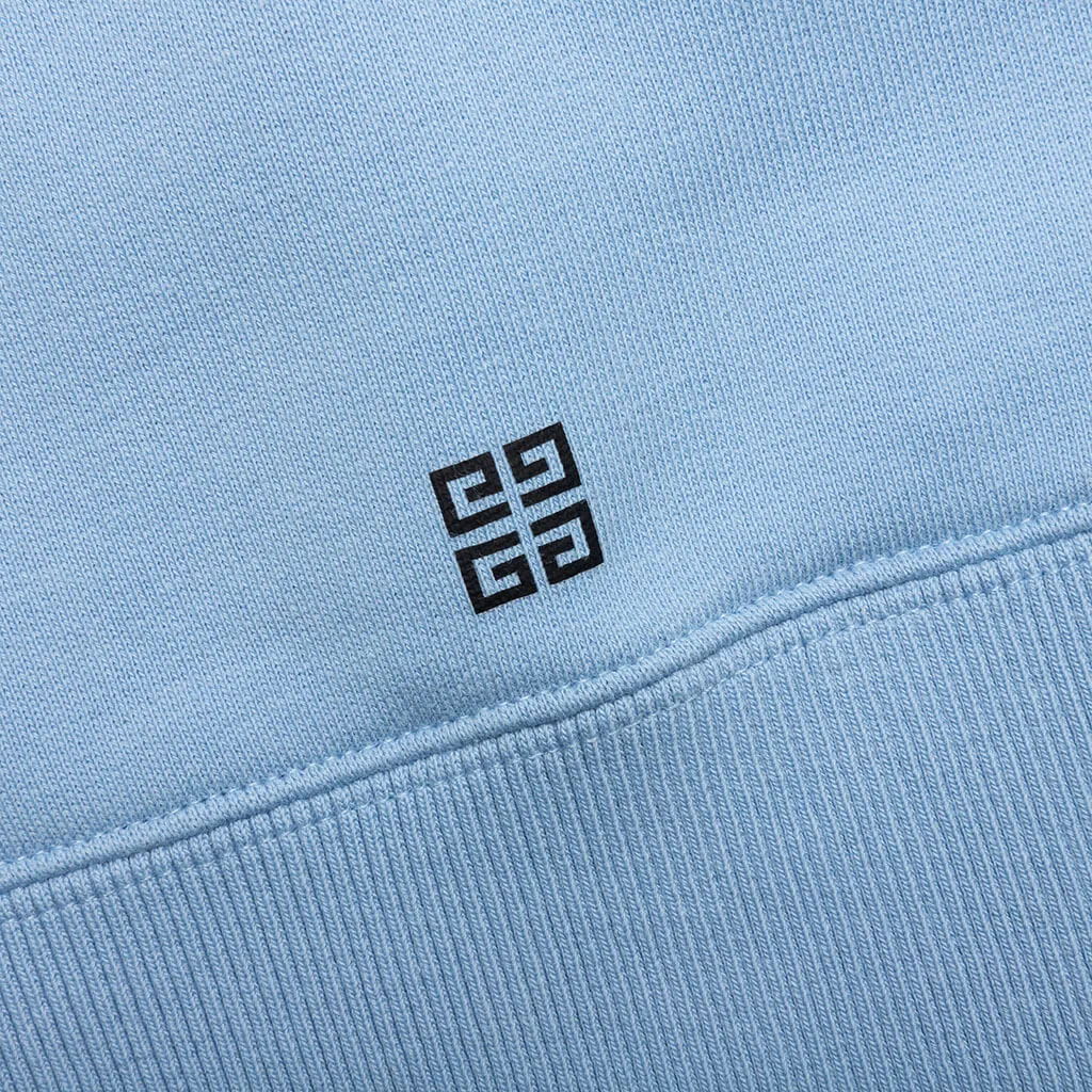 Slim Fit Hoodie - Light Blue