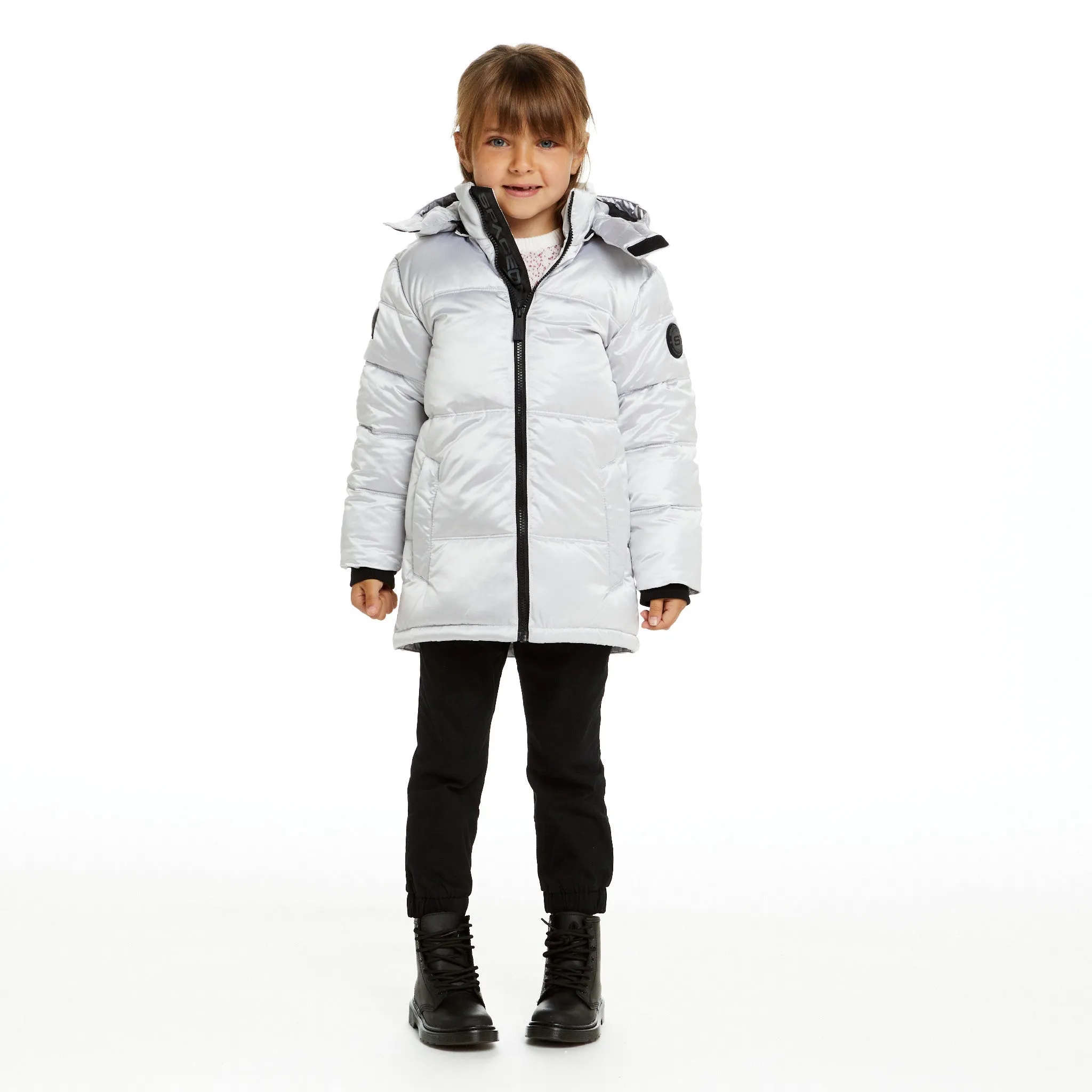 SPACEONE x Andy & Evan| Galactic Puffer Jacket | Galaxy White