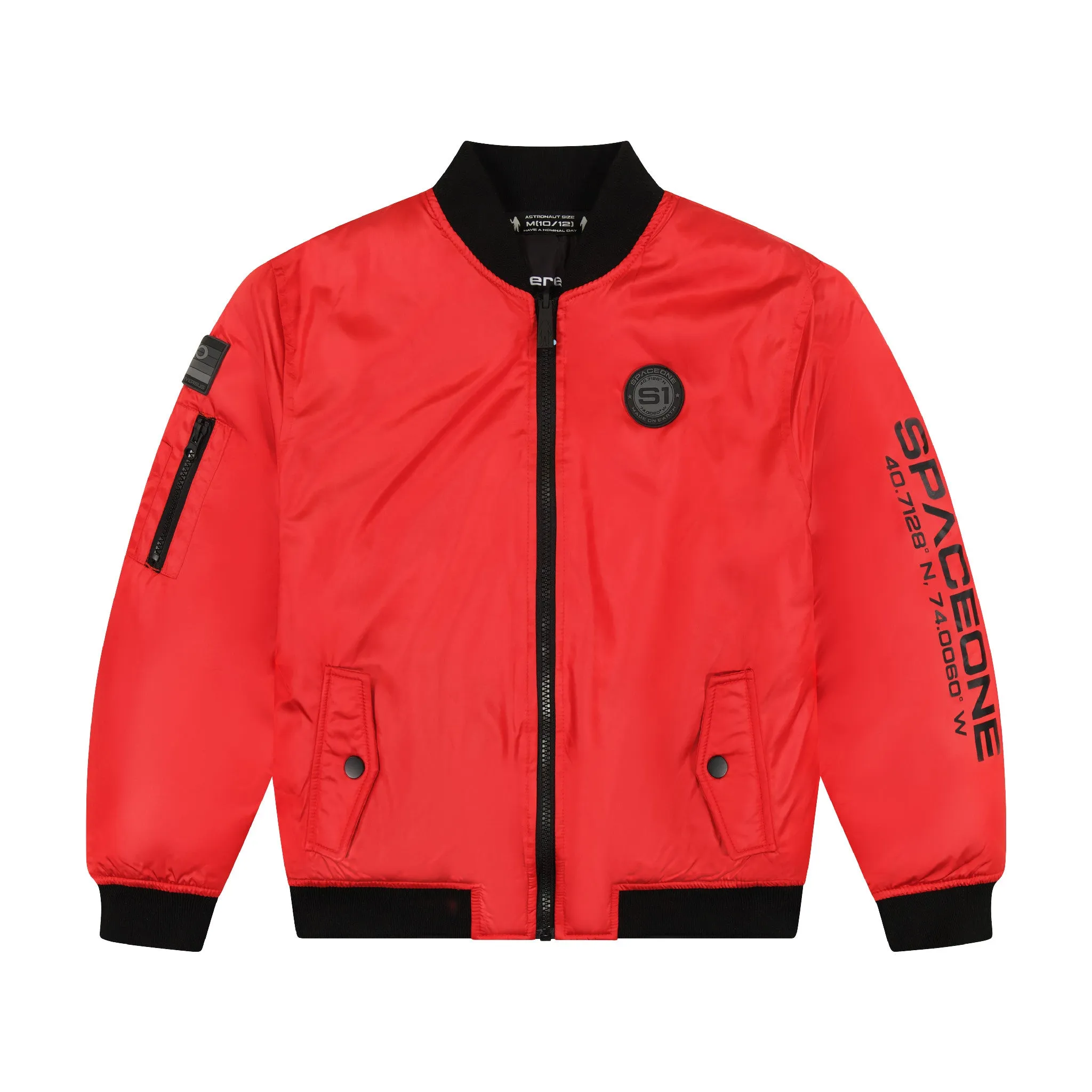 SPACEONE x Andy & Evan | Reversible Bomber Jacket | Mars Red