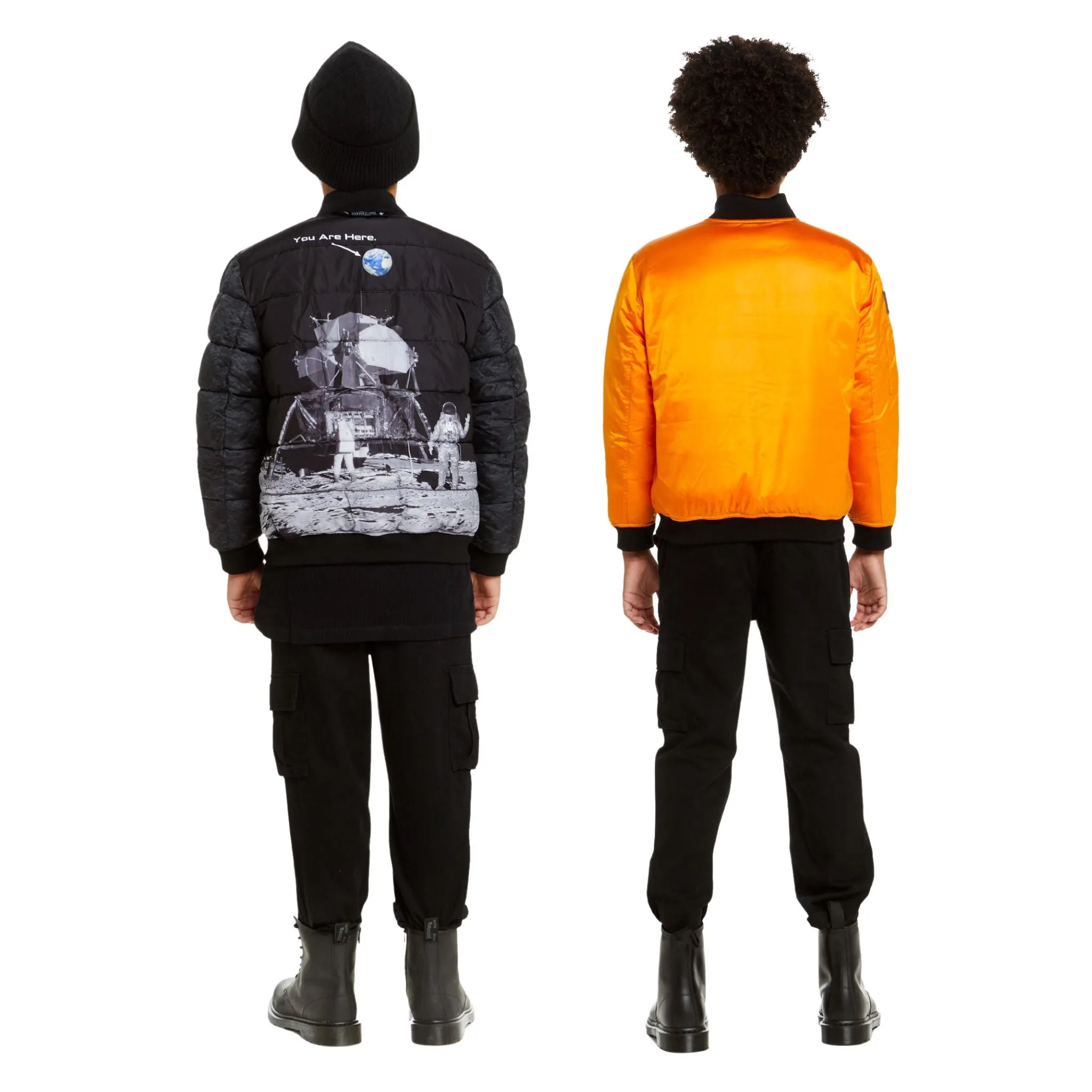 SPACEONE x Andy & Evan | Reversible Bomber Jacket | Orion Orange