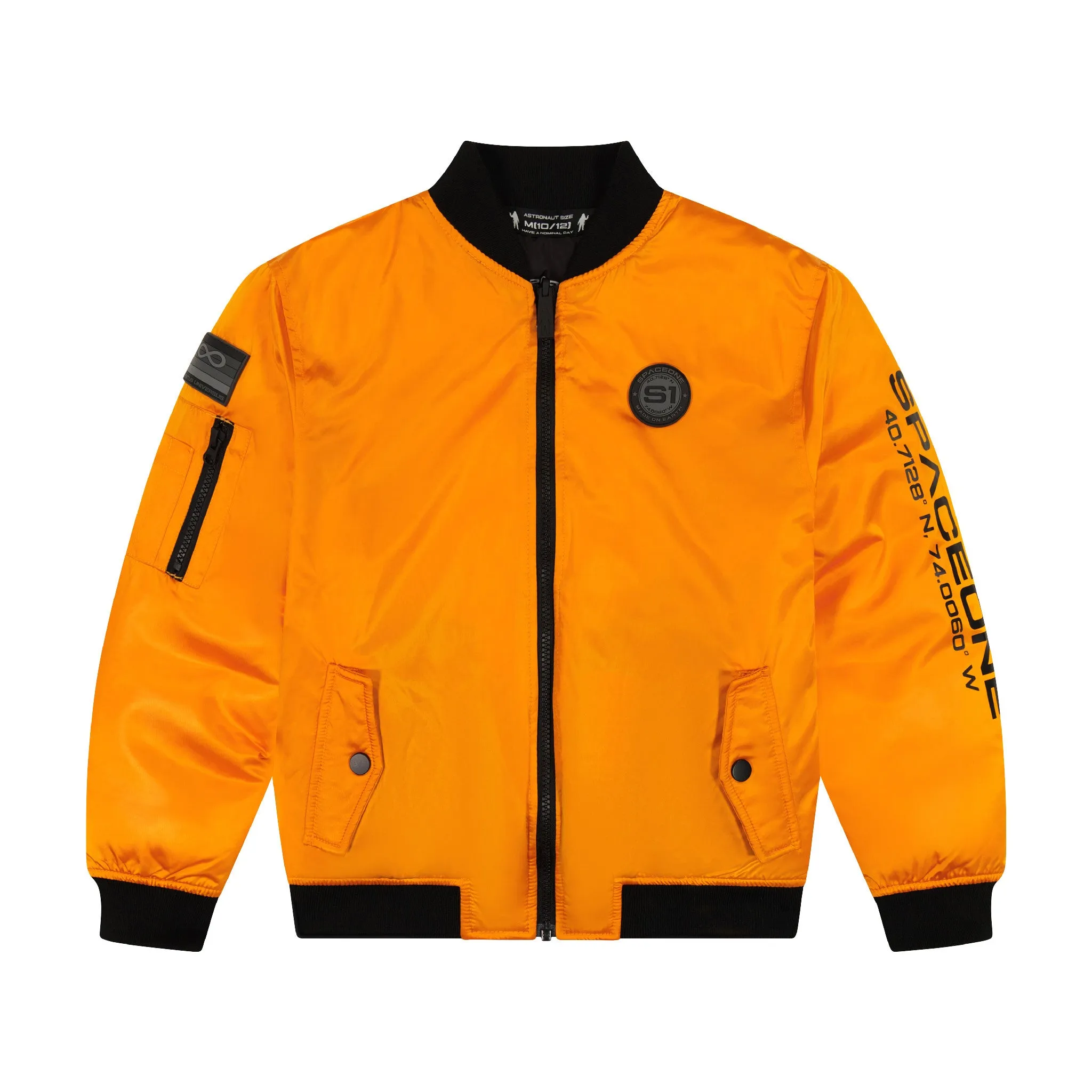 SPACEONE x Andy & Evan | Reversible Bomber Jacket | Orion Orange