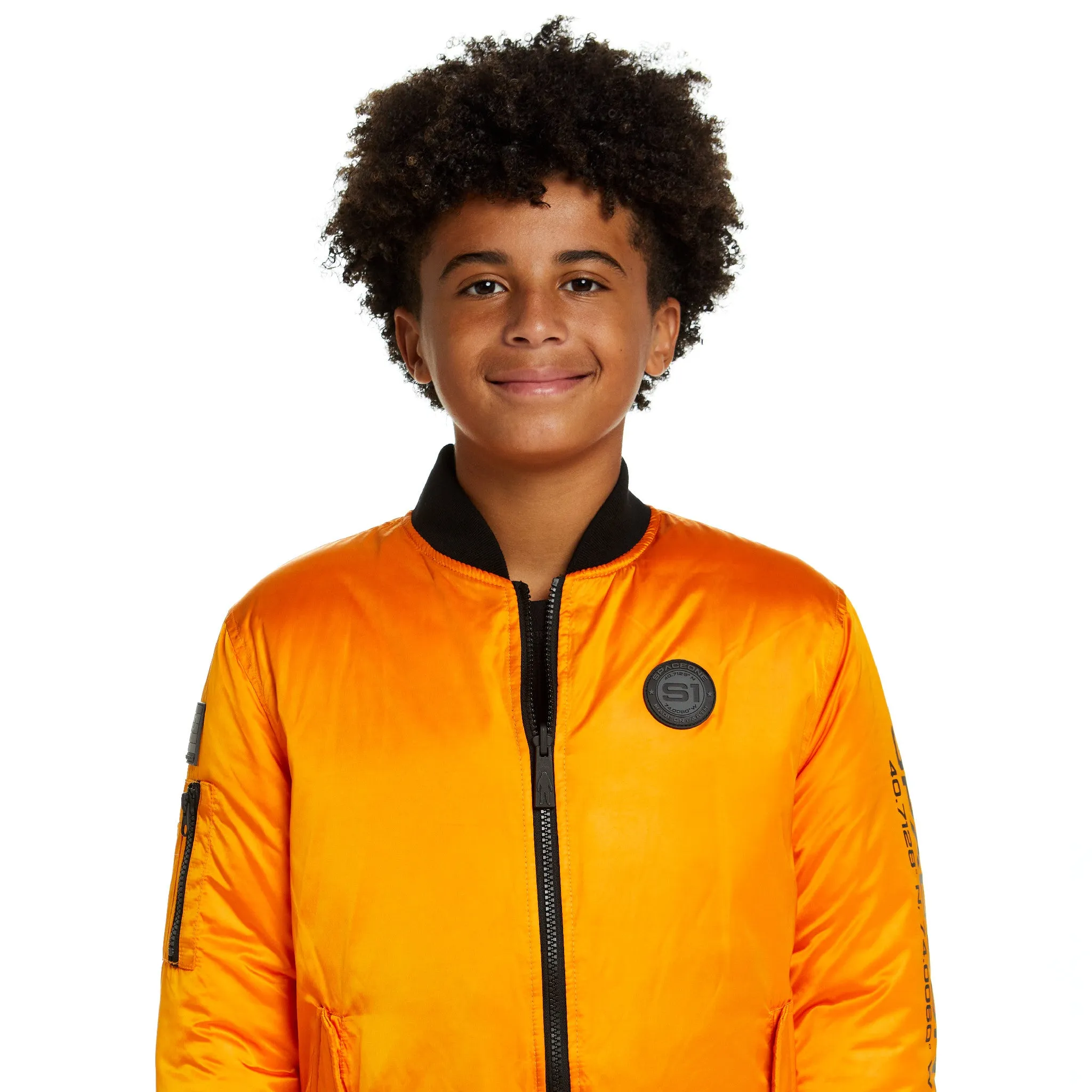 SPACEONE x Andy & Evan | Reversible Bomber Jacket | Orion Orange