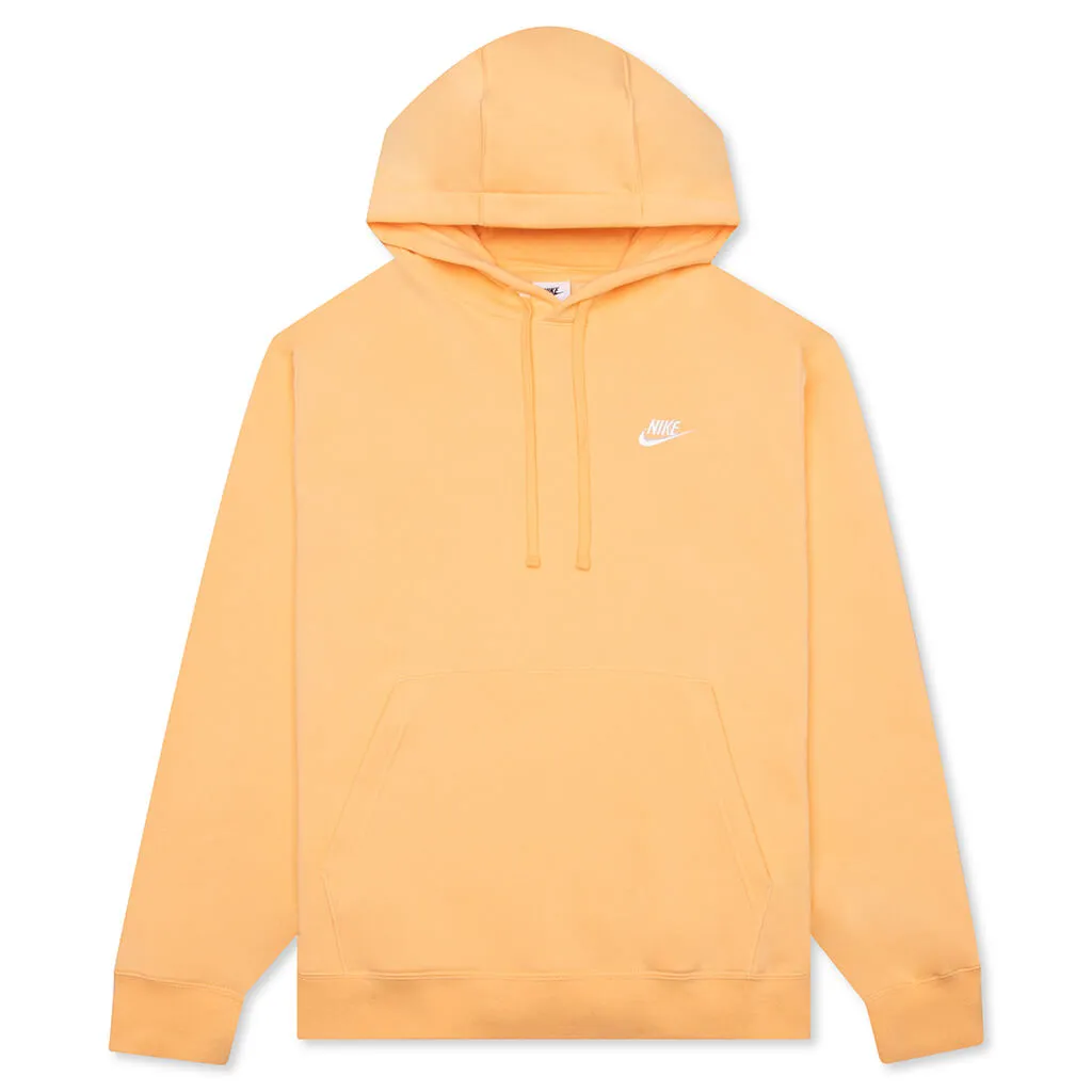 Sportswear Club Fleece Pullover Hoodie - Orange Chalk/Orange Chalk/White