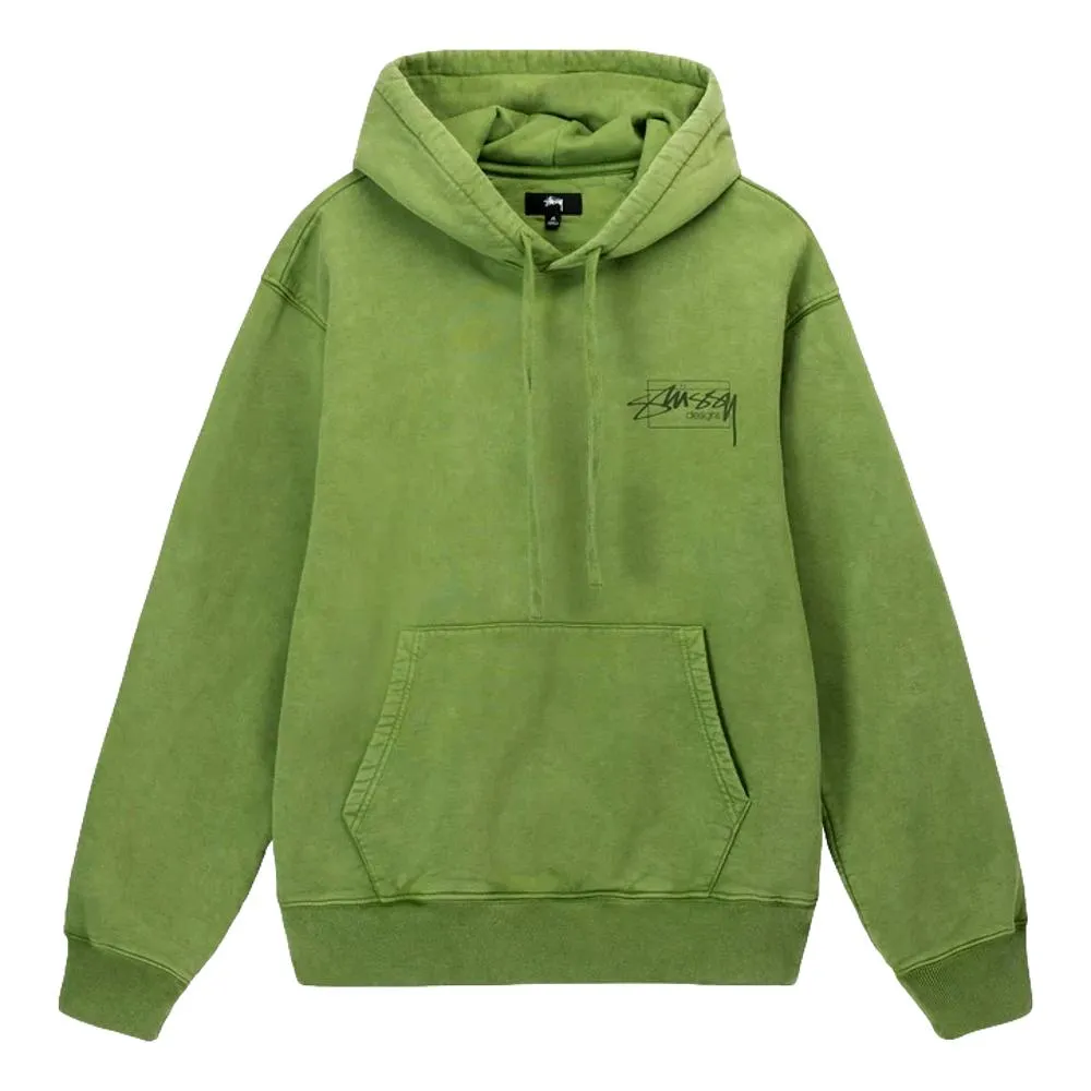 STUSSY DYED STUSSY DESIGNS HOOD-GREEN