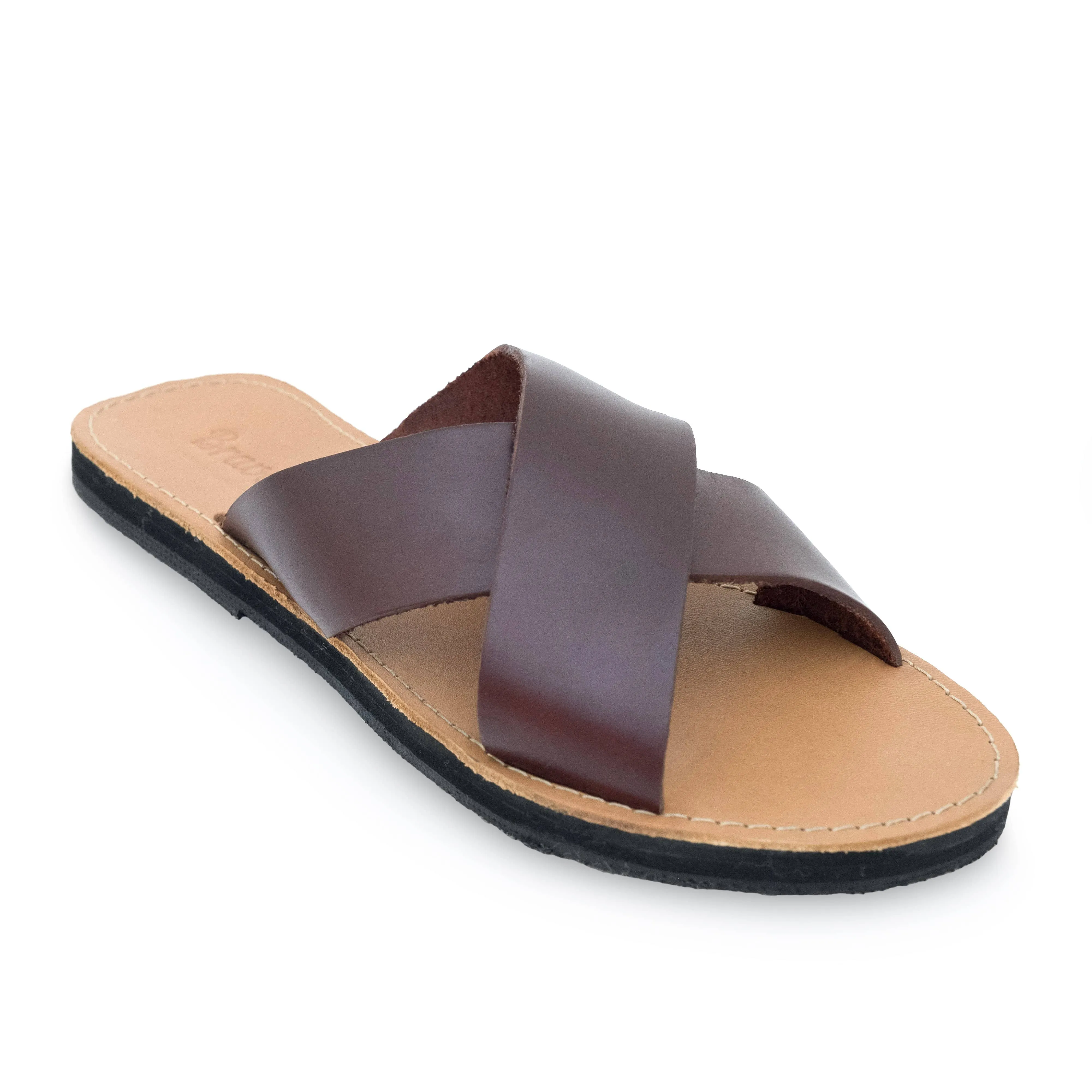 The Constanza Leather Slide Sandal