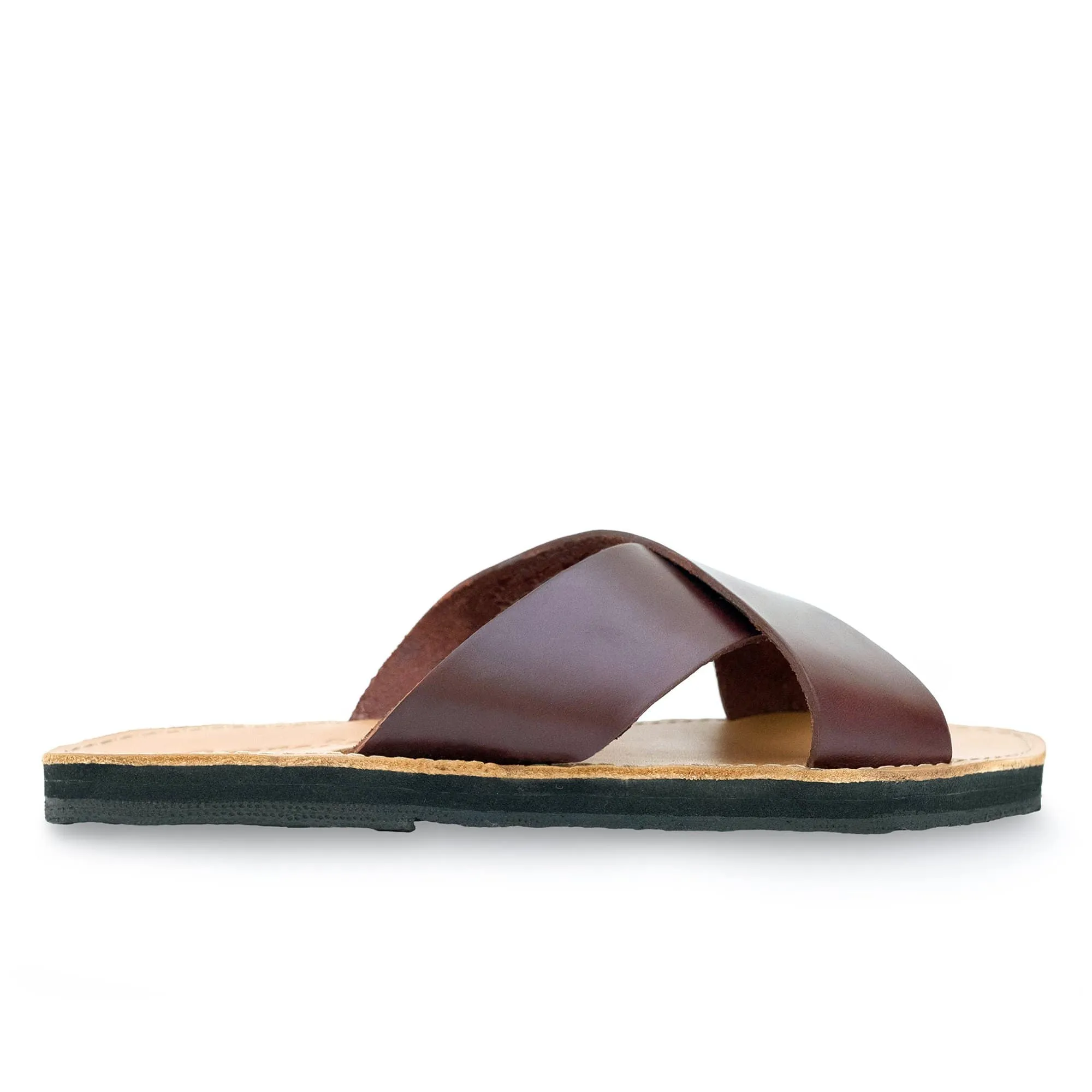 The Constanza Leather Slide Sandal