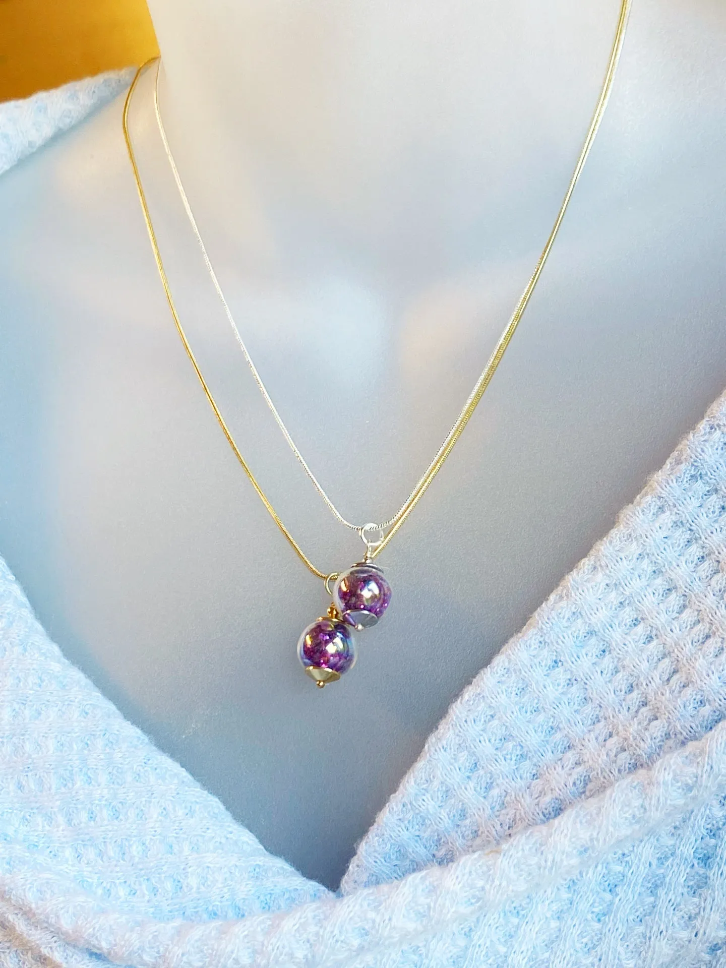 The Glitter Globe Pendant necklace - Glitter4Good