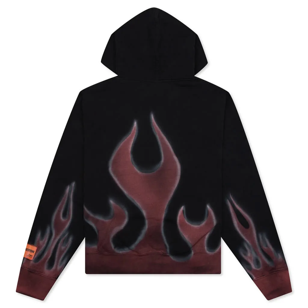 Times Flames Hoodie - Black/Red