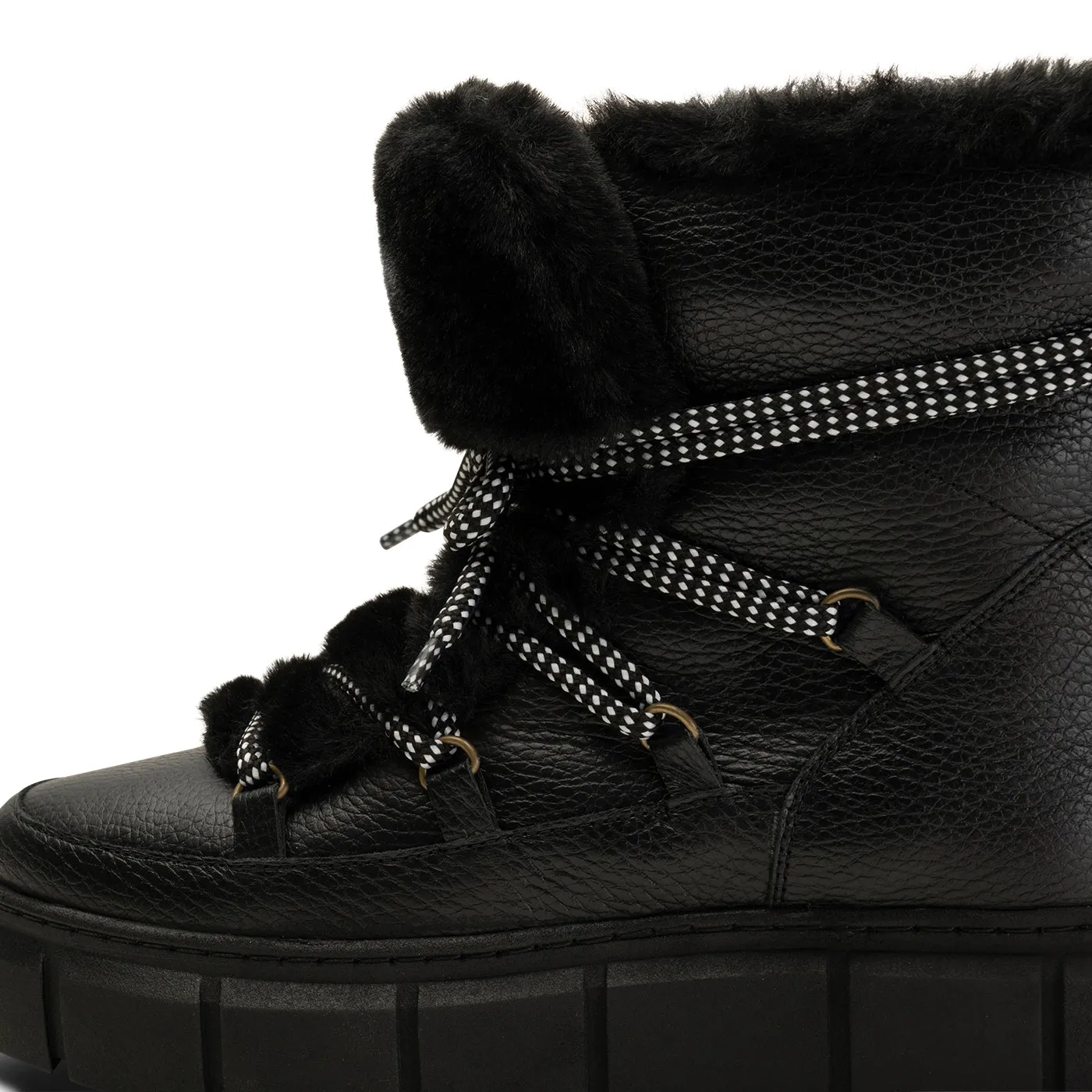 Tove Winterboot Leather - BLACK