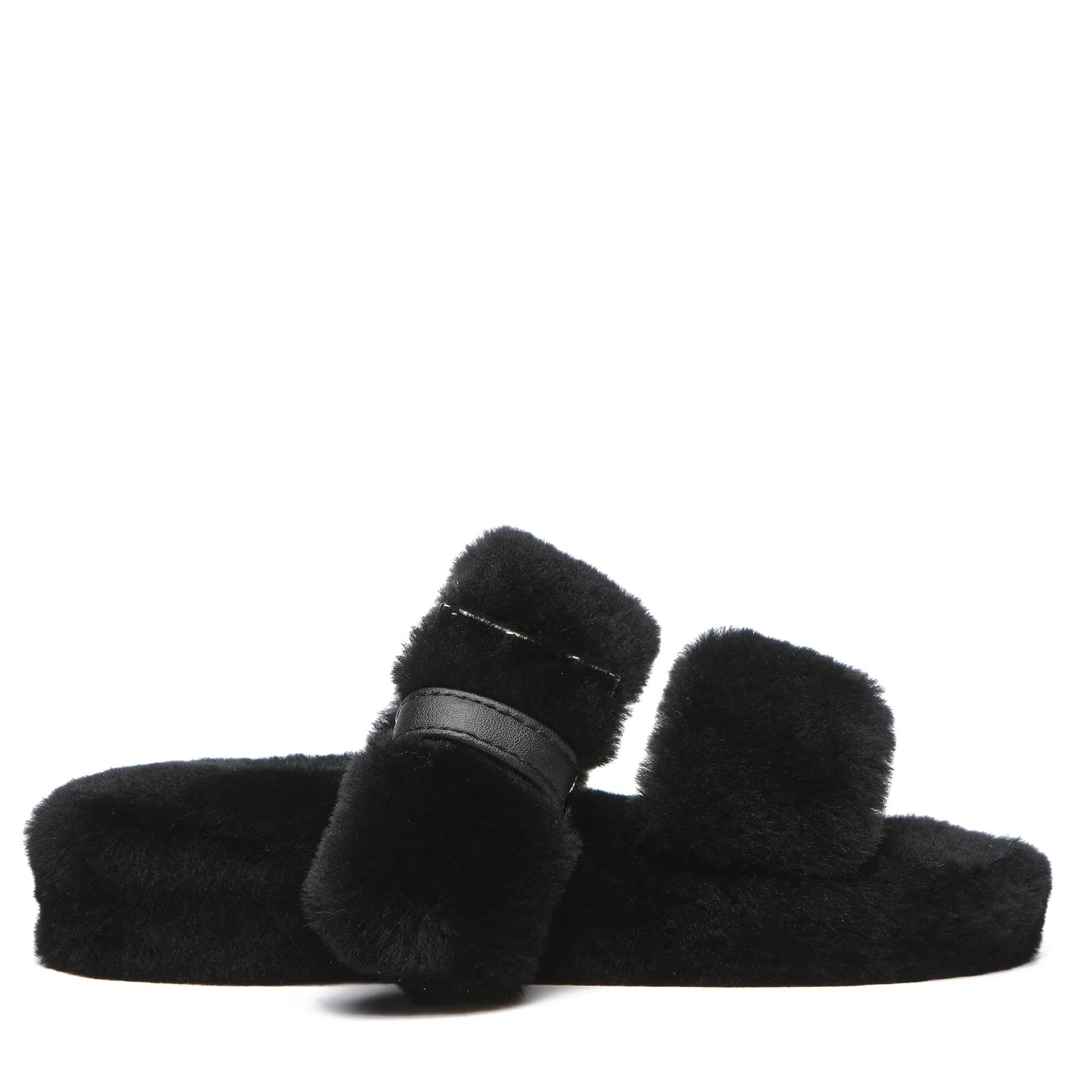 UGG Jamella Fluffy Platform Slides