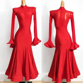 Vivid Valentine Red Ballroom Dress | 640