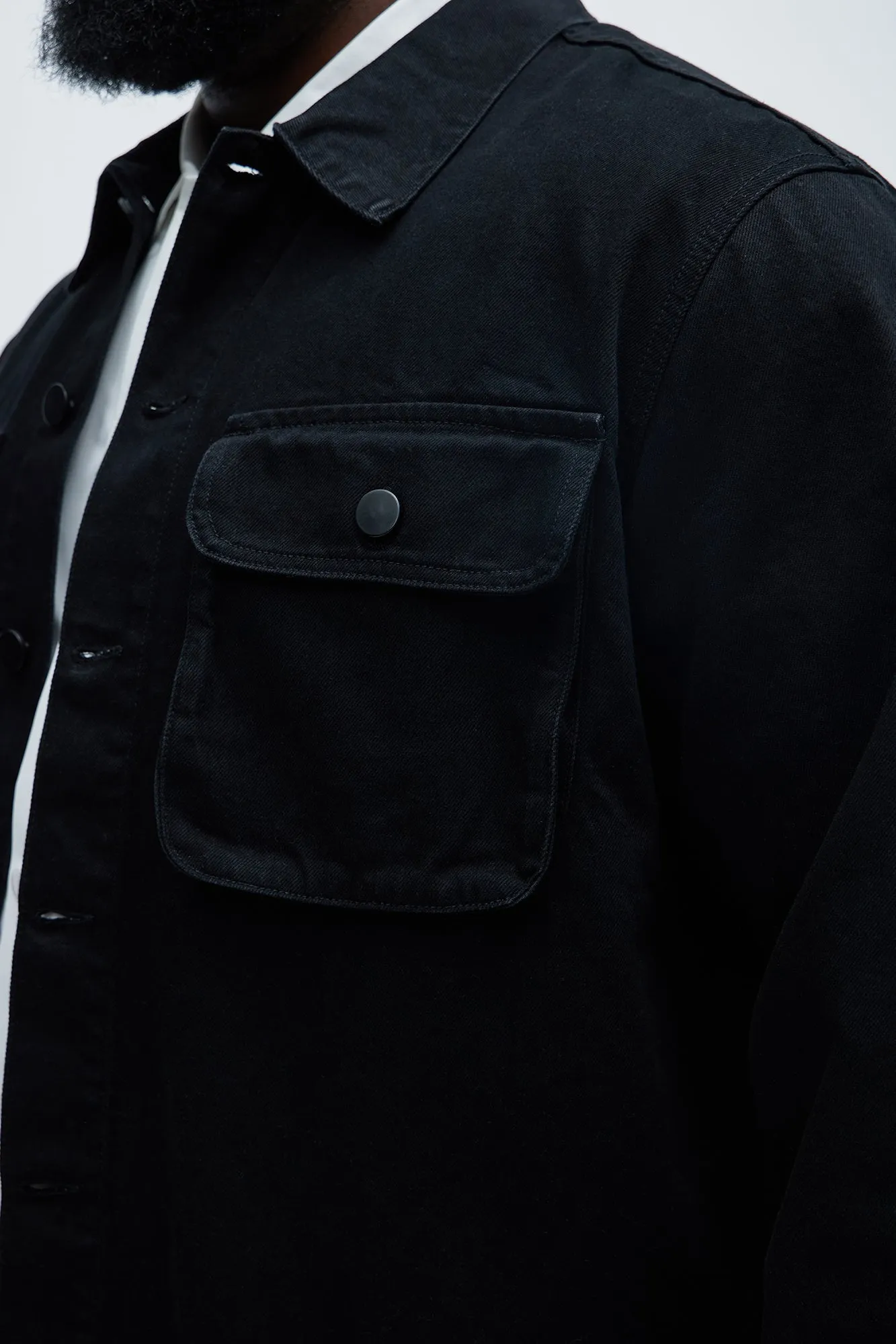 Wells Denim Jacket - Black